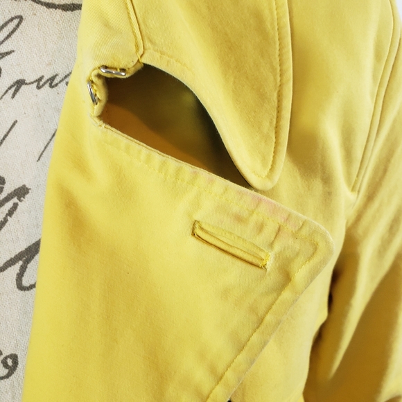 Lauren Ralph Lauren Yellow Double Breasted Coat - Picture 8 of 8